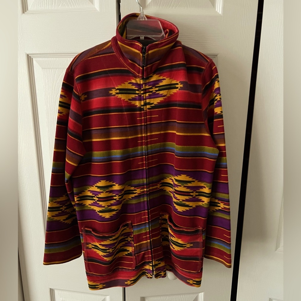 Aztec print CHICO'S Jacket FALL into fall with the Perfect Shacket / Jacket